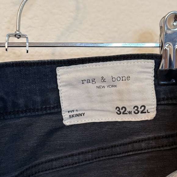 Rag & Bone Men’s Fit 1 Aero Stretch Skinny Denim Jeans- Size 32 x 32 - Picture 6 of 8